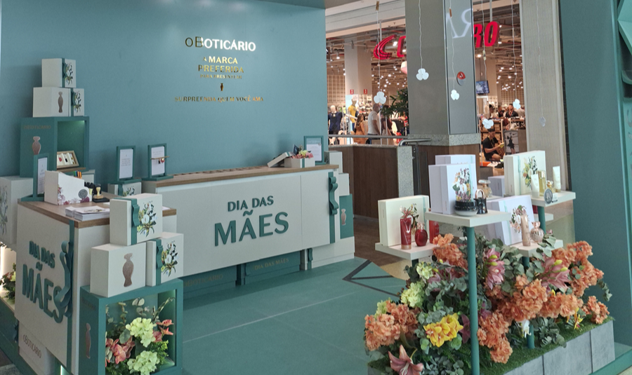 Imagem de O Boticário celebra o Dia das Mães com ativação especial e brindes exclusivos no Salvador Shopping