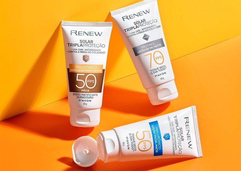 Imagem de Avon lança Renew Solar, linha de protetores faciais que tratam a pele gradualmente