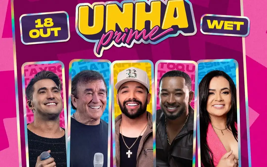 Imagem de Unha Prime anuncia Tayrone e Klessinha entre as atrações