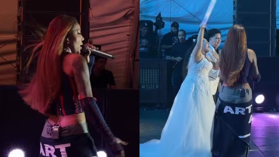 Imagem de Representatividade no palco: fãs celebram casamento com Ludmilla em show no Rio de Janeiro