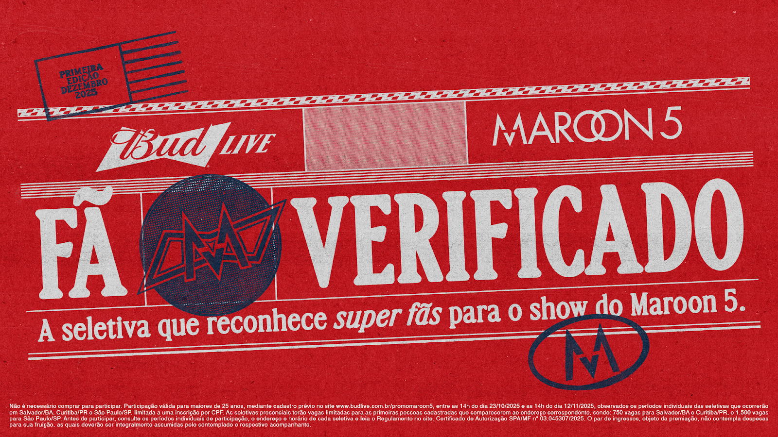 Imagem de Salvador recebe seletiva da Budweiser para escolher super fãs do Maroon 5