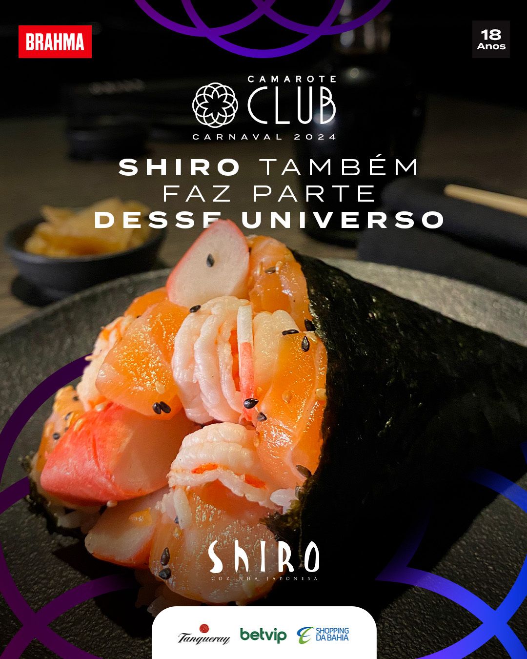 Imagem de Camarote Club leva a culinária oriental do Shiro para os foliões