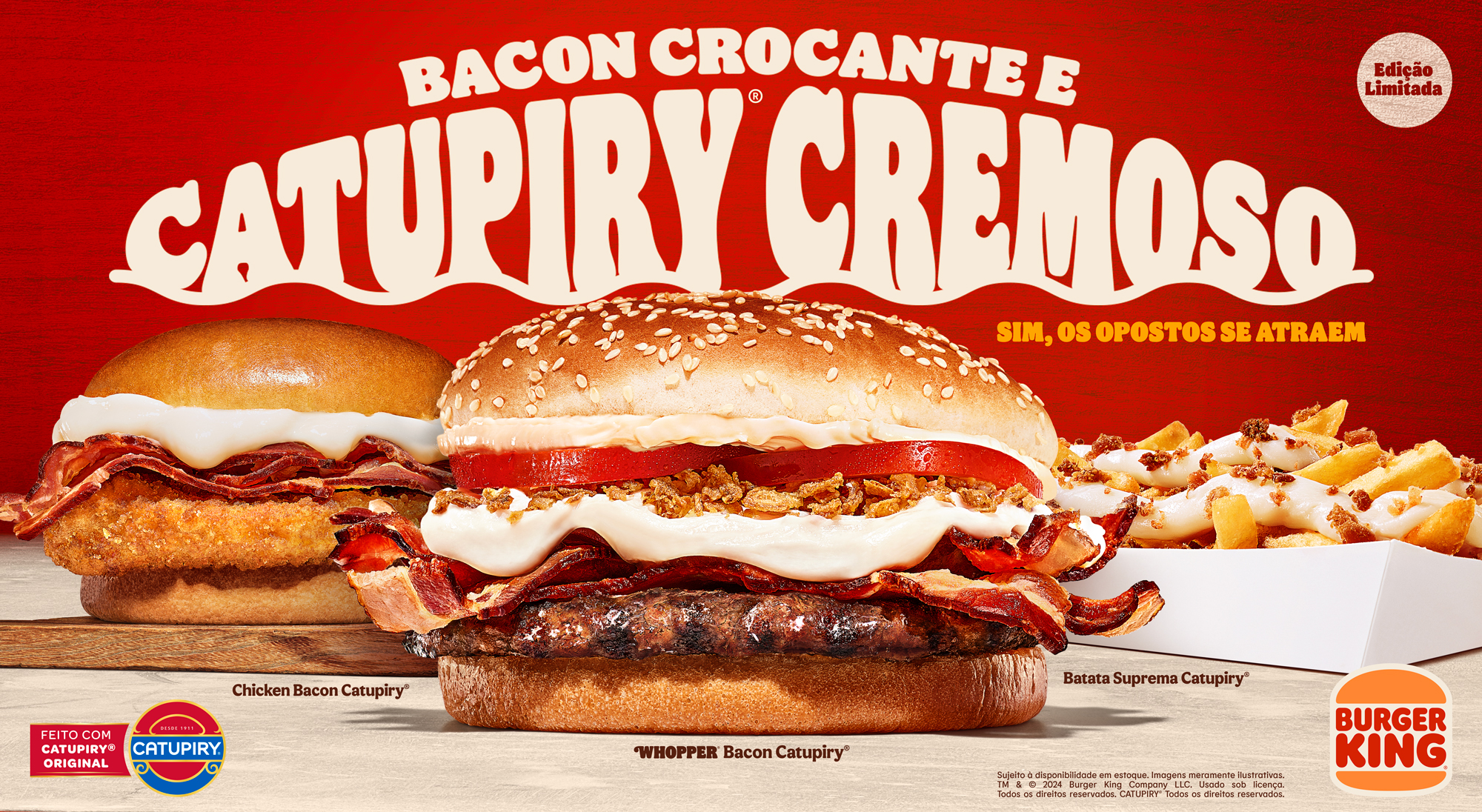 Imagem de Burger King® une crocância e cremosidade em nova parceria com Catupiry® Original