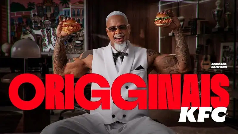 Imagem de KFC renova sua principal linha de sanduíches e  escala Léo Santana como “Coroléo”