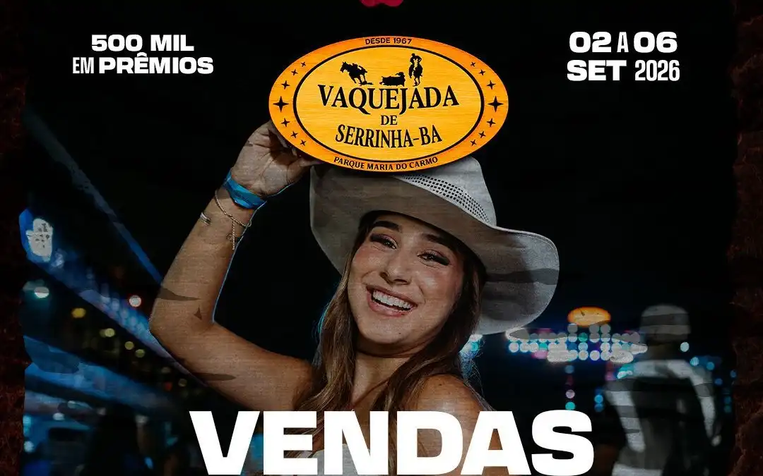 Imagem de Vaquejada de Serrinha confirma edição de 2026 e anuncia abertura de vendas no escuro