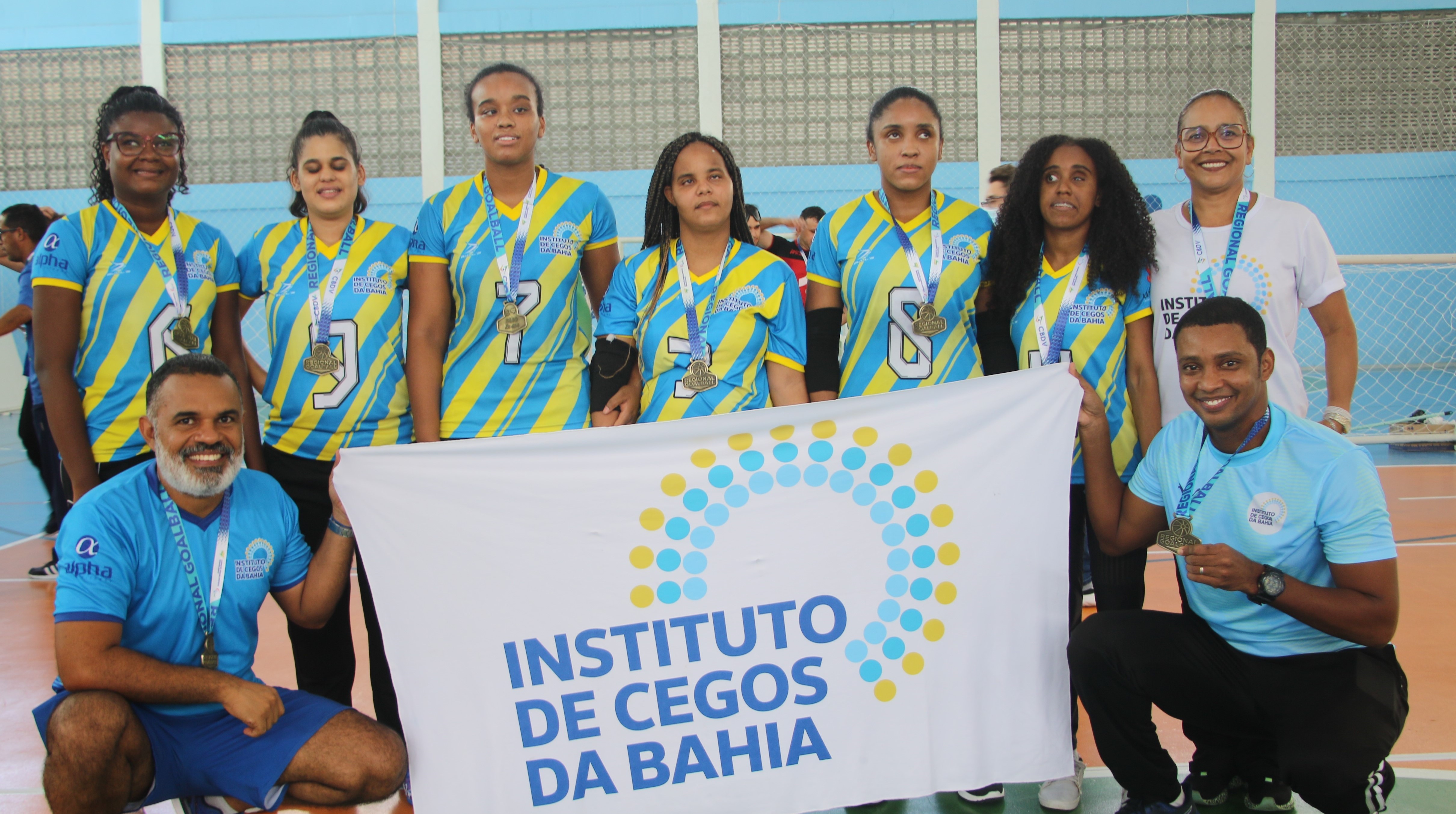 Imagem de Com atleta da seleção Brasileira, time feminino do Instituto de Cegos da Bahia disputa campeonato em São Paulo
