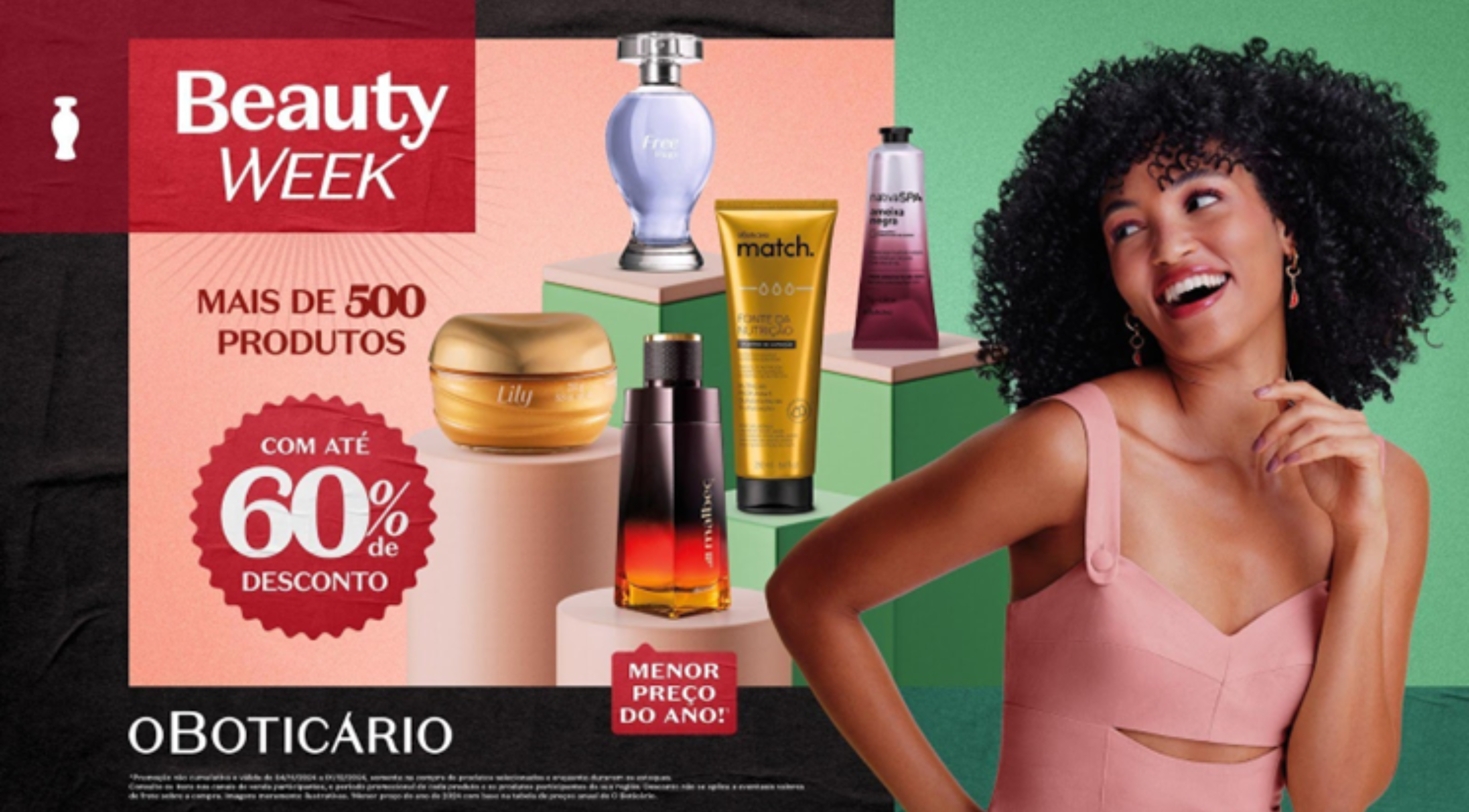 Imagem de Beauty Week: o Boticário oferece descontos de até 60%