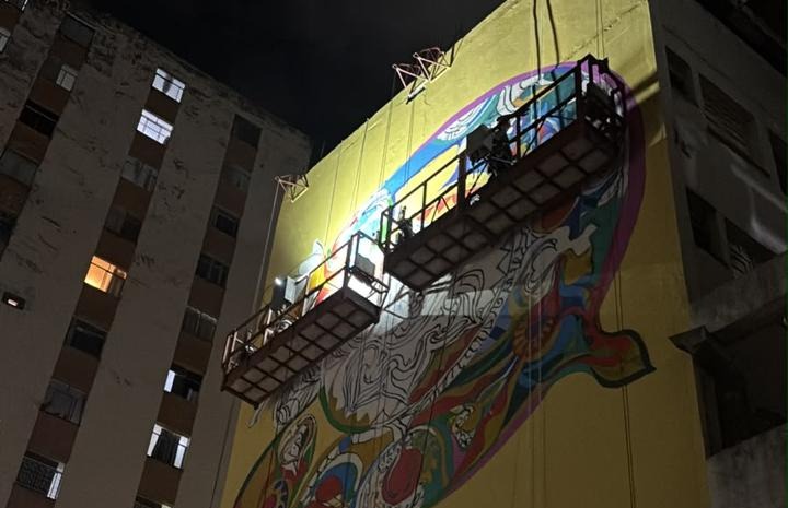 Imagem de Projeto MURAL realiza grande homenagem ao artista Juarez Paraíso em Salvador