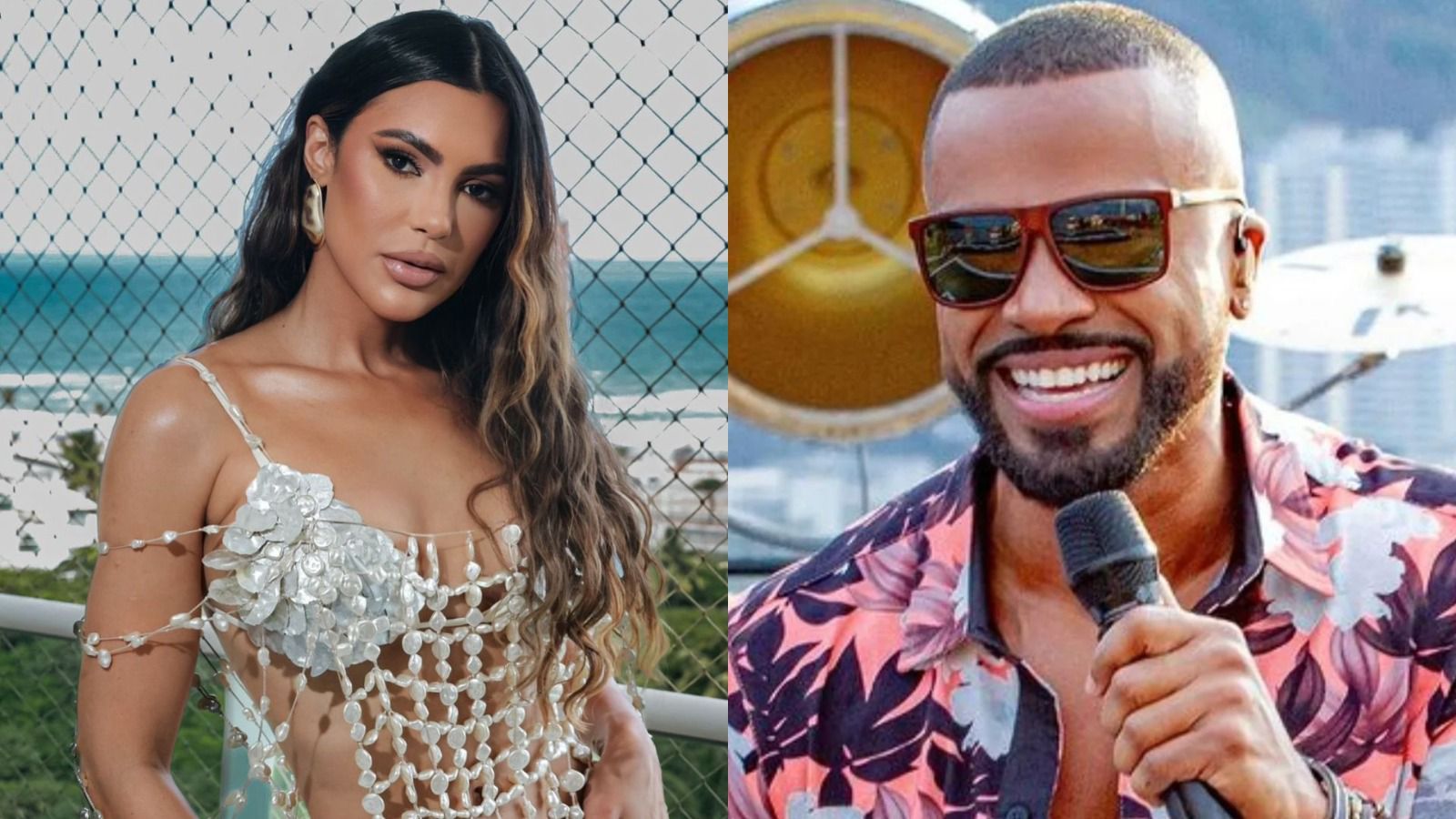 Imagem de Alexandre Pires convida Vina Calmon para participação especial durante show em Balneário Camboriú