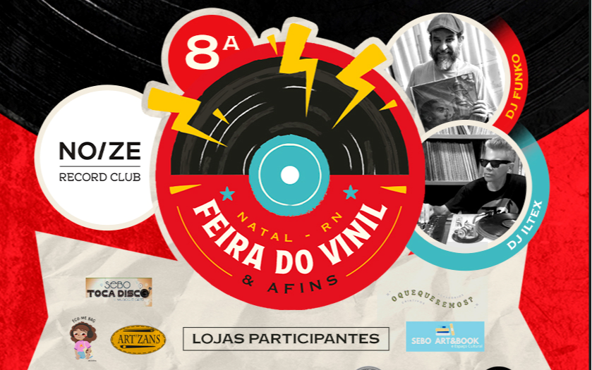 Imagem de 8ª Feira do Vinil & Afins reúne 20 expositores, DJs e o NOIZE Record Club em Natal