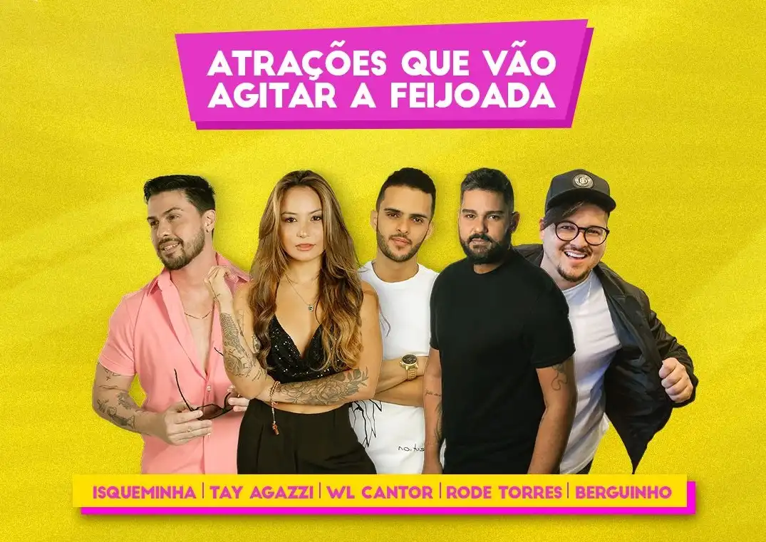 Imagem de Berguinho, Rode Torres e Wesley Lima animam feijoada beneficente neste domingo (1)