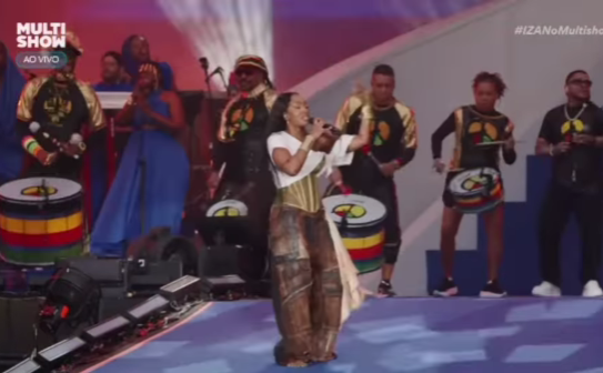 Imagem de Olodum é destaque no show de Iza no "The Town 2025"