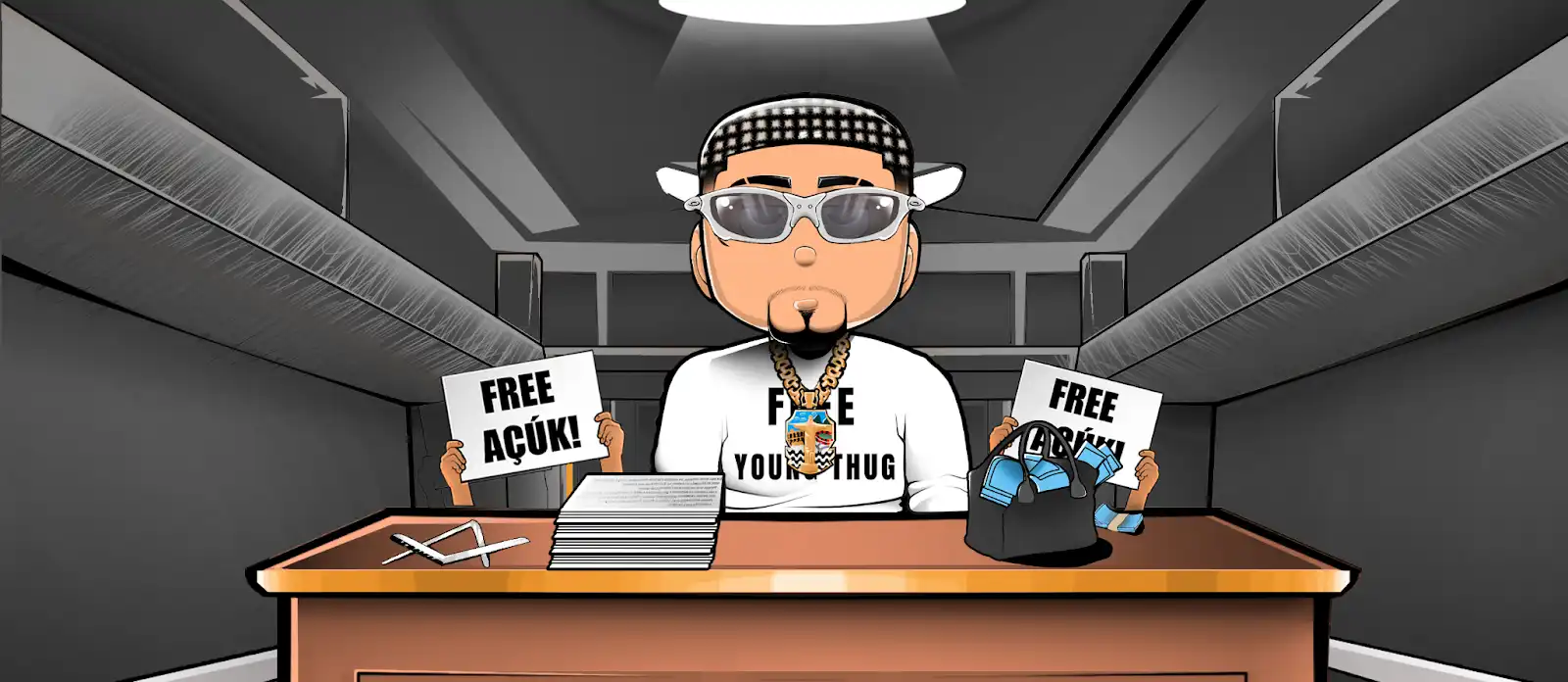 Imagem de Inspirado pelos processos criminais de Gunna e Young Thug, AçúK lança o EP 'Lei R.I.C.O'