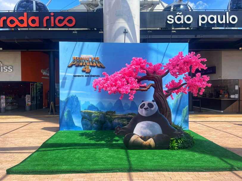 Imagem de Roda Rico recebe presença do Panda Po, de Kung Fu Panda 4, em ativação especial