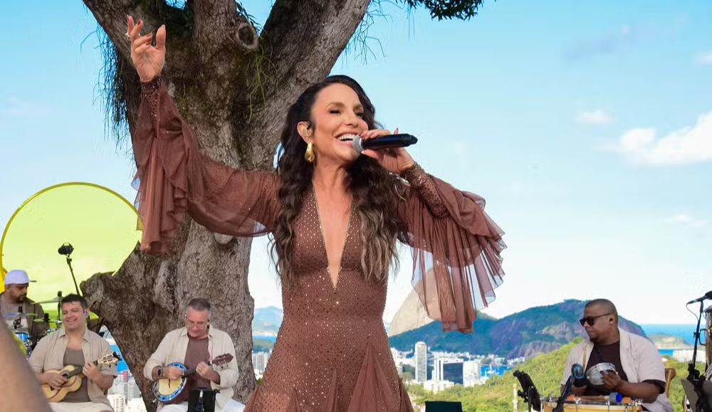 Imagem de Ivete Sangalo grava audiovisual do "Ivete Clareou" com convidados no Rio de Janeiro