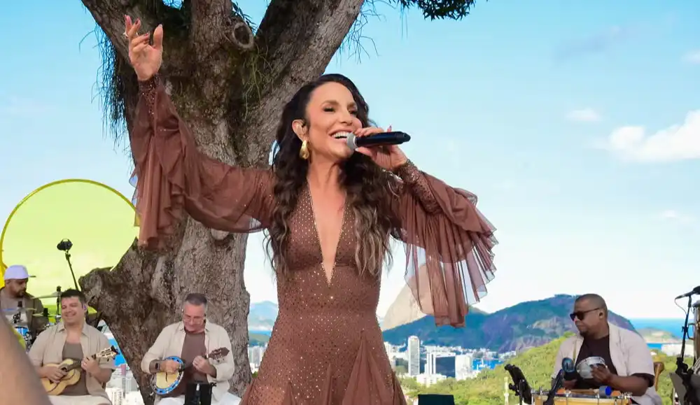 Imagem de Ivete Sangalo grava audiovisual do "Ivete Clareou" com convidados no Rio de Janeiro
