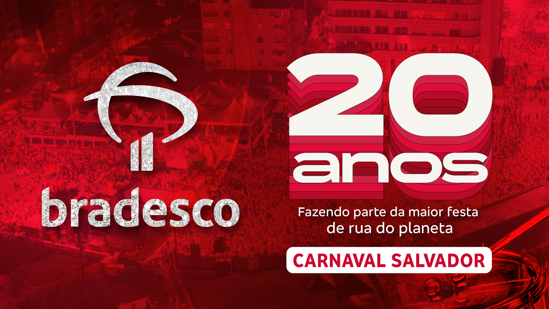 Imagem de Bradesco celebra 20 anos de história no Carnaval de Salvador e anuncia cota Master no Camarote Salvador